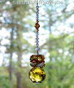m/w Swarovski Crystal 30mm Sunny Topaz Pineapple S
