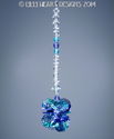 m/w Swarovski Crystal Rare Tanzanite + Aqua SunCat