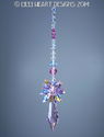 m/w Swarovski BIG 50mm ROSALINE PINK + AB Icicle S