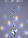 m/w Swarovski 27mm AB Wild Heart Sun Catcher with 