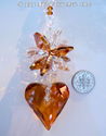 m/w Swarovski Crystal Copper Wild Heart with Star 