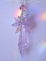 m/w Swarovski BIG 50mm ROSALINE PINK + AB Icicle S