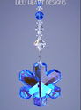 m/w Swarovski Crystal RARE BLUE AB Logo Snowflake 