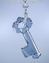 m/w Swarovski Crystal Blue Shade Big Yoko Ono Key 