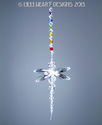 m/w Swarovski Crystal Clear Rainbow Dragonfly Sunc