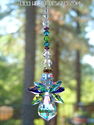  m/w Swarovski Rare Peacock Color AB Wings Angel S