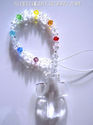 m/w Swarovski Crystal 40mm Clear Cross LONG Chakra