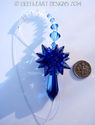 m/w Swarovski Icicle Cobalt Sapphire Blue Star Sun