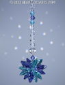 m/w Swarovski Crystal Rare Tanzanite + Aqua SunCat