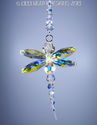 m/w Swarovski Crystal Aurora Borealis Dragonfly Su