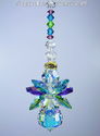  m/w Swarovski Rare Peacock Color AB Wings Angel S