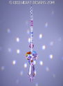 m/w Swarovski BIG 50mm ROSALINE PINK + AB Icicle S