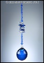 SWAROVSKI CRYSTAL SUNCATCHER 40mm DARK SAPPHIRE CO