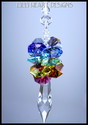 HUGE SWAROVSKI CRYSTAL 63mm CLEAR ICICLE SUNCATCHE