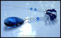 SWAROVSKI CRYSTAL SUNCATCHER 38mm DARK SAPPHIRE PE