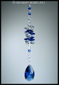 SWAROVSKI CRYSTAL SUNCATCHER 38mm DARK SAPPHIRE PE