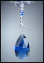 SWAROVSKI CRYSTAL SUNCATCHER 38mm DARK SAPPHIRE PE