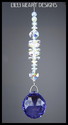 20mm SWAROVSKI CRYSTAL BLUE VIOLET Ball with AB HE