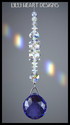 20mm SWAROVSKI CRYSTAL BLUE VIOLET Ball with AB HE