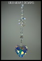 Swarovsk 28mm Auroroa Borealis HEART SUN CATCHER W