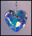 Swarovsk 28mm Auroroa Borealis HEART SUN CATCHER W