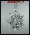 MINI SWAROVSKI CRYSTAL CLEAR SUN CATCHER SUNBURST 