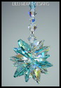 SWAROVSKI CRYSTAL SUNCATCHER Antique Green And AB 