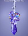 m/w Swarovski Rare AB Violet Topped Purple Icicle 