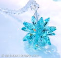 m/w Swarovski Crystal Antique Green Aqua Star Sun 