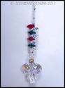 m/w Swarovski AB Hearts Holiday Angel Red Green Su