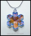 m/w Swarovski Crystal Blue Disontinued Snowflake o