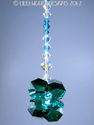 m/w Swarovski Crystal Emerald + Aqua Octagon Star 