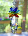 m/w Swarovski 50mm Spiral 7 Healing Chakra Colors 