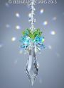 m/w Swarovski Icicle Rare AB Aqua Green PENDULUM S