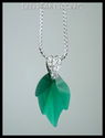 m/w Swarovski Crystal Ltd. Ed.  Emerald GREEN Leaf