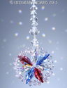 m/w Swarovski Crystal Made in America Flag Star Su