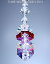 m/w Swarovski Crystal Made in America Flag Star Su