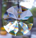 Crystal Clear Star Flower 45mm Sun Catcher MANY RA