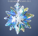 m/w Swarovski Crystal AURORA BOREALIS BRIGHT STAR 