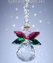 m/w Swarovski Crystal Ball Christmas Angel w/ Halo