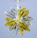 m/w Swarovski Crystal Lt Topaz And Clear Sunburst 