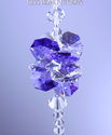 m/w Swarovski Purple + Clear Star Long Pendulum  S