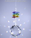 m/w Swarovski Dahlia with 7 Healing Chakra Colors 