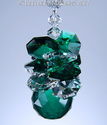 Made/w All Swarovski Emerald Green Ball Pineapple 
