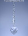 m/w Swarovski 28mm Crystal Clear Heart + Strand Su