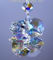 m/w Swarovski Crystal Clear + AB Octagon Sunburst 