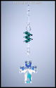m/w Swarovski Crystal AB Cross EMERALD HEARTS Sun 