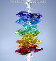 m/w Swarovski Crystal AB Star Double Chakra Stack 