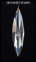 SWAROVSKI 80mm LONG PERFECTLY CUT BEAUTIFUL HANGIN