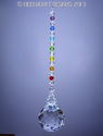 m/w Swarovski 30mm Mozart Ball with Chakra Colors 